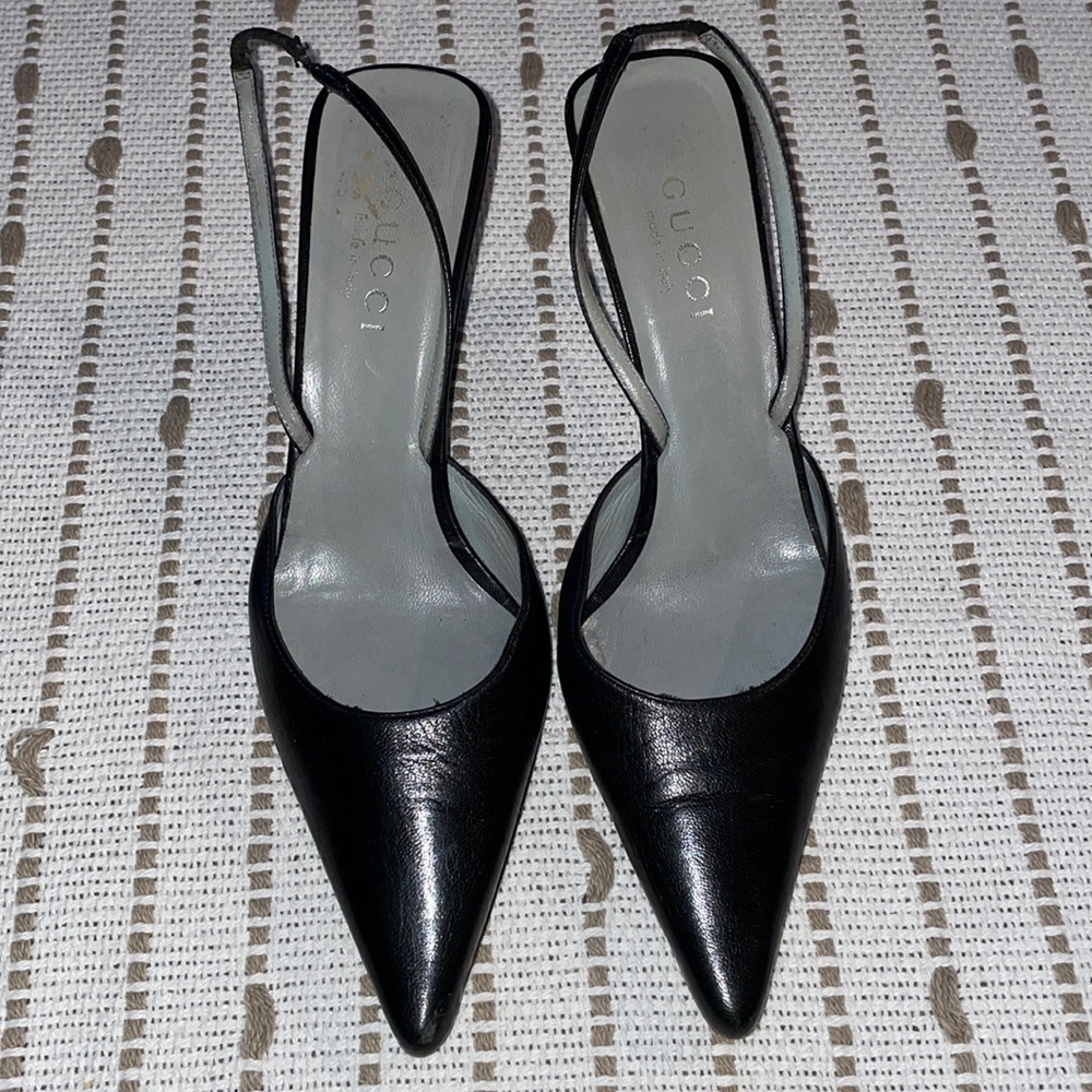Prada Pointed Leather Mules
